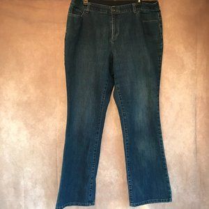 CJ Banks  16W Blue Denim Womens Boot Cut Jeans